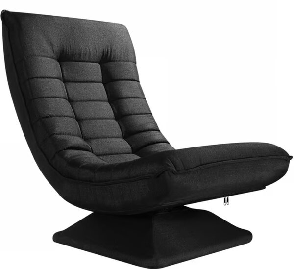 Șezlong ABERDEEN, 87x60x105cm, negru Casaria