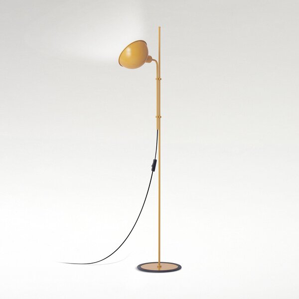 MARSET Lampadar Funiculí, galben muștar, Galben, Camera de zi / sufragerie, Metal, Design