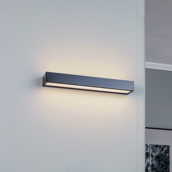 MCJ Aplică Mera LED, lățime 40cm, negru, 4000K, Negru, Hol, Metal, Modern