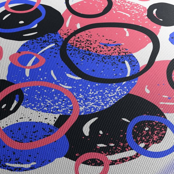 Tablou - Motiv cercuri în culori vii (120x50 cm)
