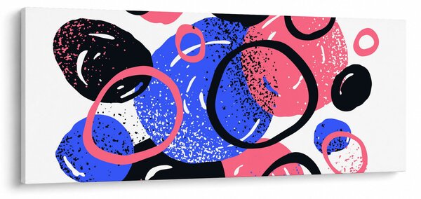 Tablou - Motiv cercuri în culori vii (120x50 cm)