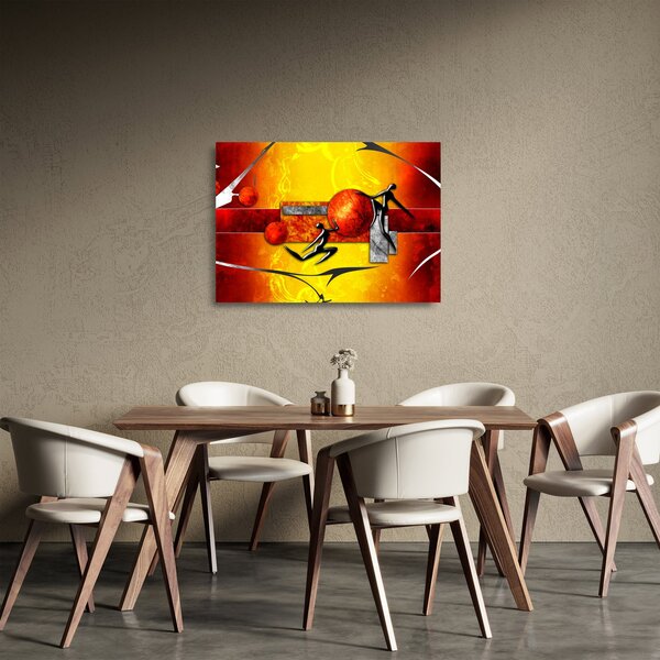 Tablou pe sticlă - Pictura omenirii (70x50 cm)