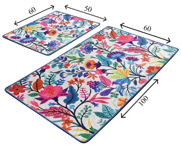Set covorase baie 2 piese, Deluxe Soft, UnicUtil, Multicolor