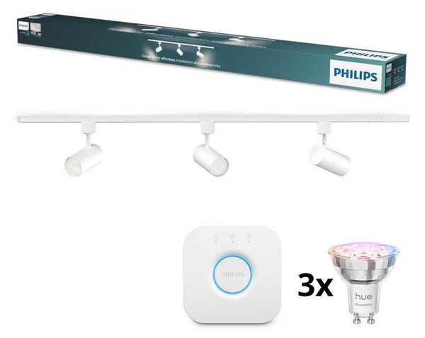 Philips - Spot LED dimabil pe șină, sistem EASYLINK HUE 3xGU10/4,7W/230V + Hue Bridge