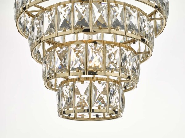 Där Lighting CER0135 - Candelabru pe lanț CERYS 1xE27/60W/230V auriu