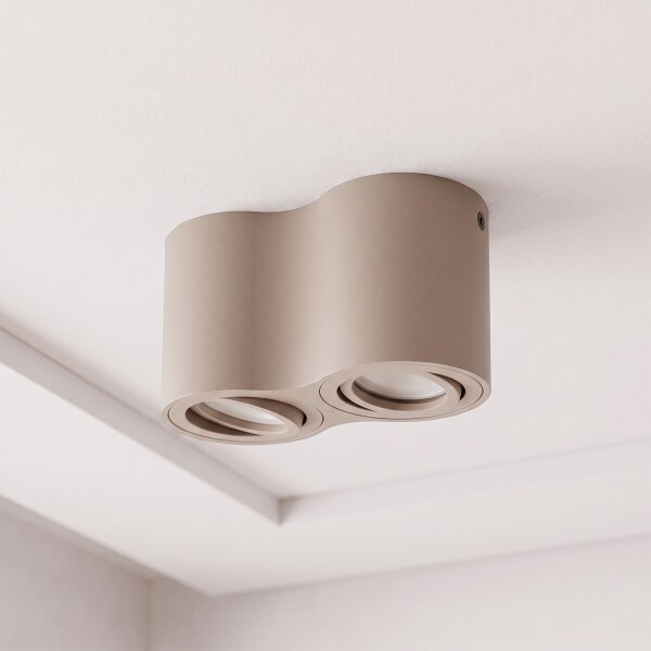 Brilagi - Lampă spot MIA DOUBLE 2xGU10/30W/230V bej