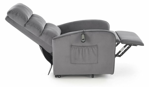 Fotoliu recliner Houston 1954Gri inchis, 8x6x9cm, Tapiterie