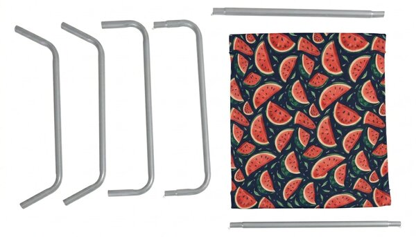 Sezlong pliabil de plaja SAND MELON, colorat