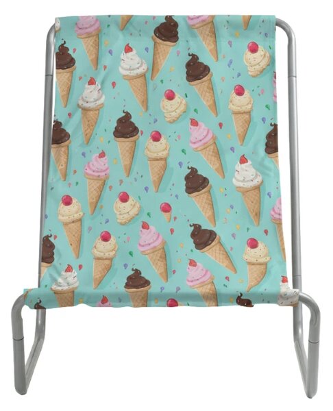Sezlong de plaja pliabil SAND ICE CREAM, colorat