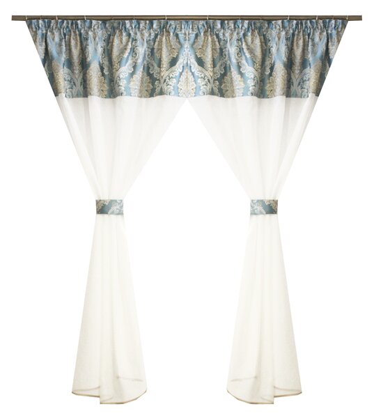 Perdea Velaria in lucios ivoire, 230x160 cm