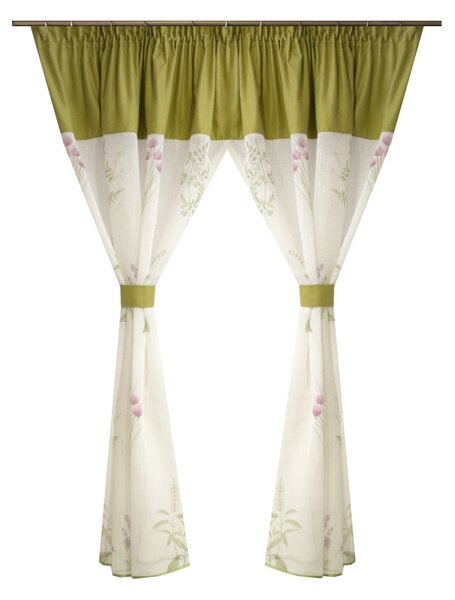 Perdea Velaria de bucatarie cu imprimeu lavanda, 230x145 cm
