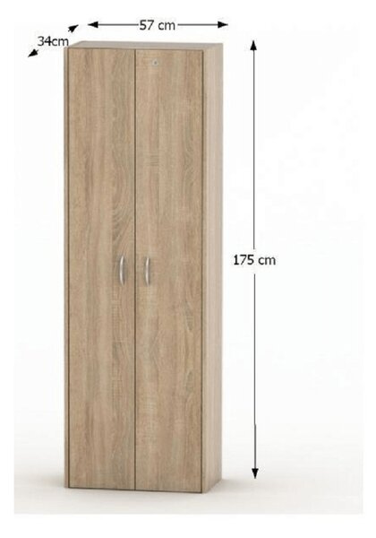 Dulap cu rafturi Asista AS 007 Stejar sonoma. 788550