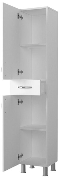 Dulap Organizator pentru Baie/Bucatarie UnicUtil, 35 x 32 x 179 cm, Alb
