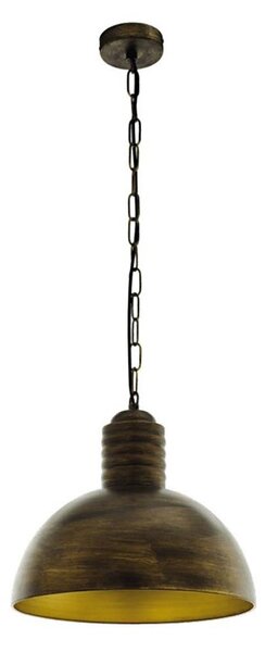 Eglo 79442 - Lustră suspendată pe lanț GOLDING 1xE27/60W/230V patină
