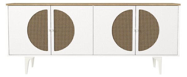 Comoda Elegant Harmony, 180 x 45 x 75, Alb-Natur, UUCOM02, UnicUtil