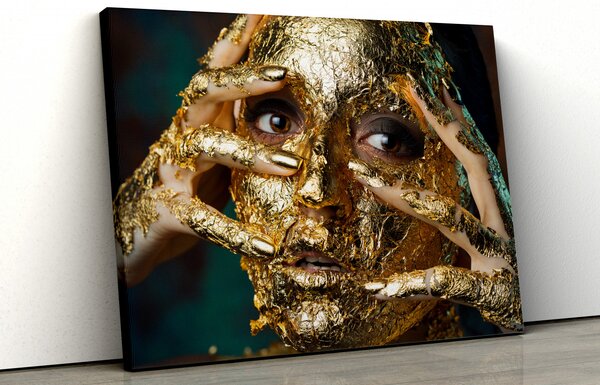 Tablou canvas "golden face"