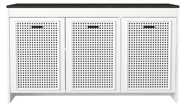 Comoda Televizor, Frame Cube, UnicUtil, 120 x 45 x 75 cm, Alb, UUCOM10