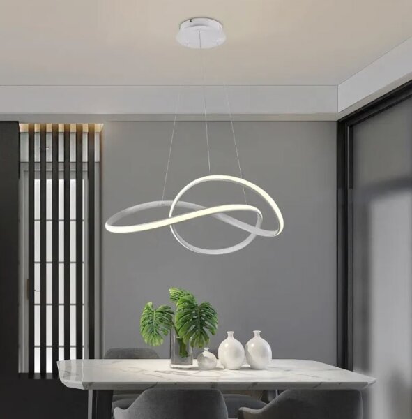 Lustră LED dimabilă pe cablu Brilagi COSMOWAVE LED/70W/230V 3000-6500K alb + telecomandă