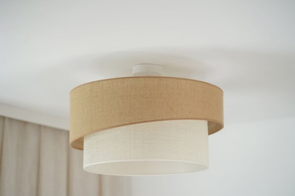 Brilagi - Lustr SHINE 1xE27/15W/230V pr. 50 cm bej/crem