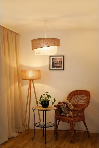 Brilagi - Lustr SHINE 1xE27/15W/230V, pr. 50 cm, bej/crem