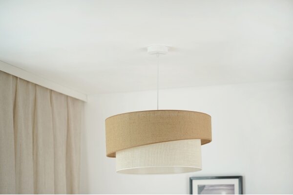 Brilagi - Lustr SHINE 1xE27/15W/230V, pr. 50 cm, bej/crem