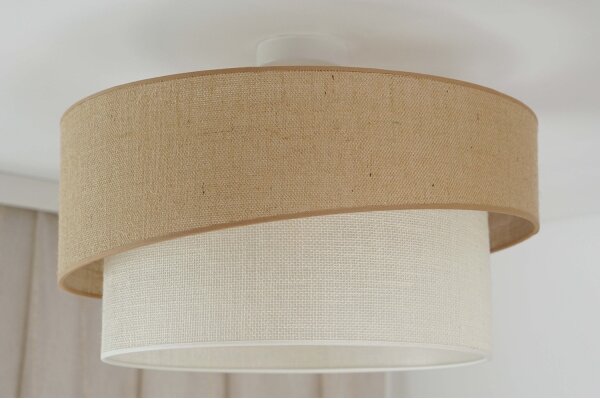 Brilagi - Lustr SHINE 1xE27/15W/230V pr. 50 cm bej/crem