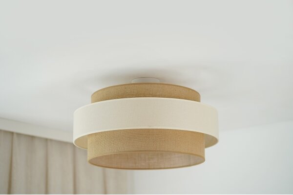 Lustră aplicată Brilagi SPACE LIGHT 1xE27/15W/230V d. 50 cm bej/crem