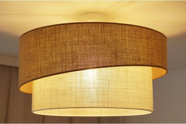 Brilagi - Lustr SHINE 1xE27/15W/230V pr. 50 cm bej/crem