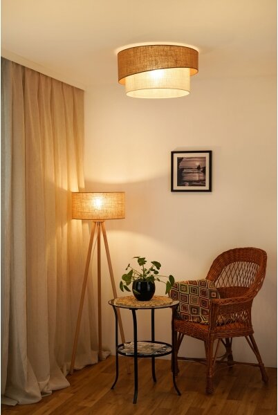 Brilagi - Lustr SHINE 1xE27/15W/230V pr. 50 cm bej/crem