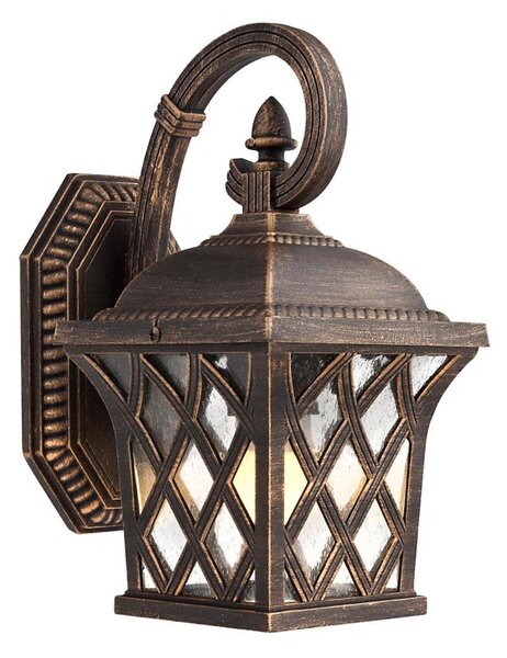 Lampă de perete de exterior Redo 9951 BREMEN 1xE27/42W/230V IP23 auriu/patină