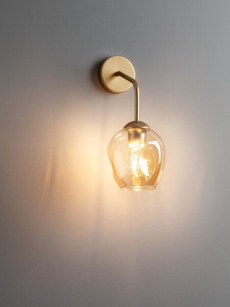 Lampă de perete Redo 01-2617 PIERCE 1xE27/42W/230V auriu