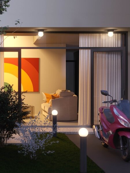 Plafonieră de exterior Redo 90641 BULK 1xE27/28W/230V IP44 antracit
