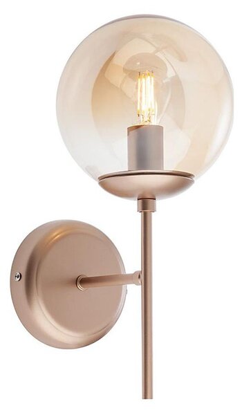 Redo 01-2942 - Aplica de perete MUNDI 1xE14/28W/230V cupru/fumuriu
