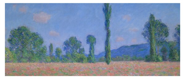 Tablou - Claude Monet, Poppy Field (Giverny), reproducere (120x50 cm)