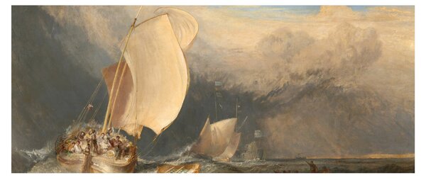 Tablou - William Turner, Fishing Boats with Hucksters Bargaining for Fish, reproducere (120x50 cm)