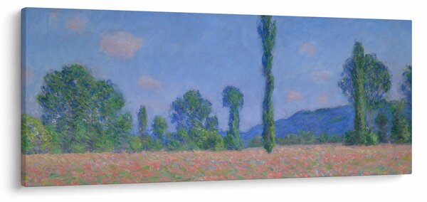 Tablou - Claude Monet, Poppy Field (Giverny), reproducere (120x50 cm)