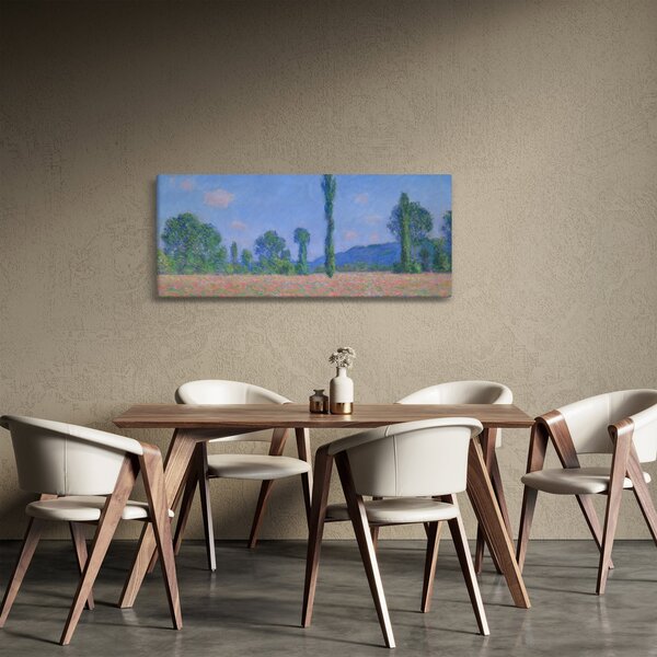 Tablou - Claude Monet, Poppy Field (Giverny), reproducere (120x50 cm)