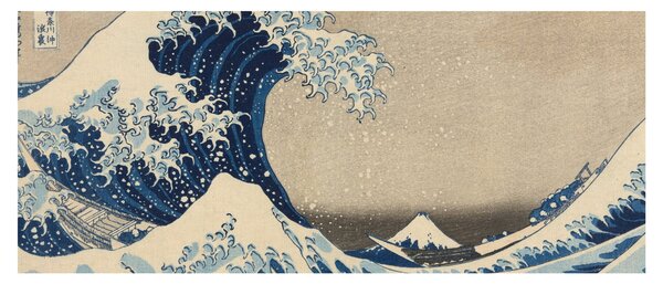 Tablou - Katsushika Hokusai, Under the Wave off Kanagawa, reproducere (120x50 cm)