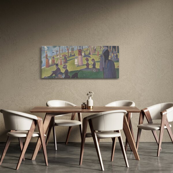 Tablou - Georges Seurat, A Sunday on La Grande Jatte, reproducere (120x50 cm)