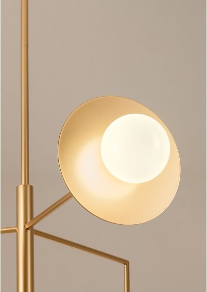 Redo 01-2735 - Candelabru pe tijă PLATO 8xG9/10W/230V auriu