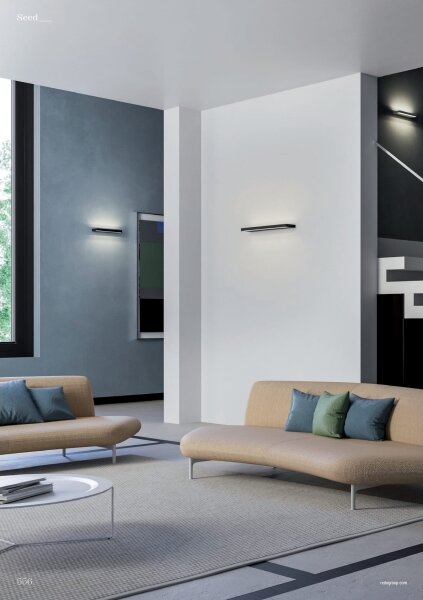 Aplică LED Redo 01-3555 SEED LED/30W/230V negru