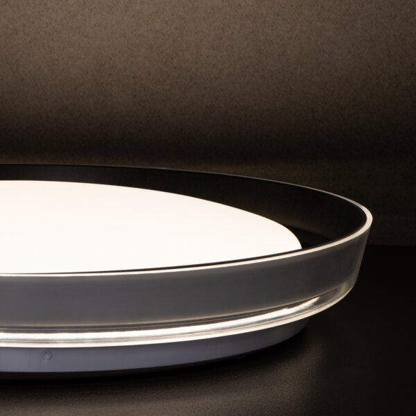 Plafonieră LED Kanlux 37319 NIFU LED/17,8W/230V d. 43 cm alb/negru