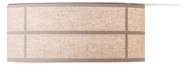 Audo Copenhagen Plafonieră Hashira, culoare naturală, lenjerie, Ø 50 cm, reglabil, Bej, Camera de zi / sufragerie, Țesătură / Textil