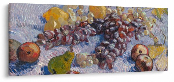 Tablou - Vincent van Gogh, Grapes, Lemons, Pears, and Apples, reproducere (120x50 cm)