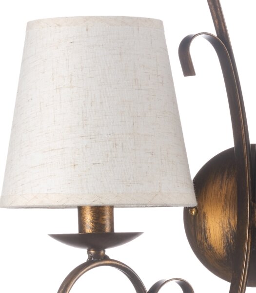 Aplică ONLI POMPEI 2xE14/6W/230V bronz