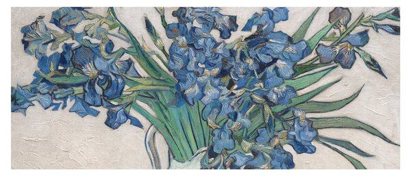 Tablou - Vincent van Gogh, Irises, reproducere (120x50 cm)