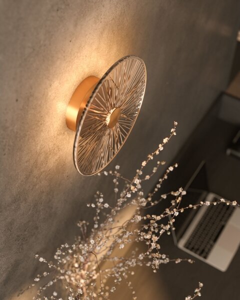 Aplică LED MAXLIGHT W0355 ALLURE LED/5W/230V d. 28 cm auriu
