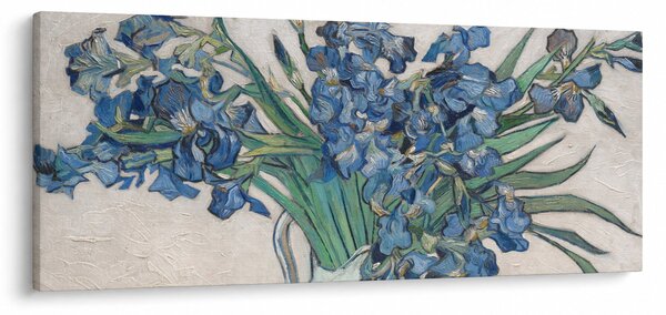 Tablou - Vincent van Gogh, Irises, reproducere (120x50 cm)
