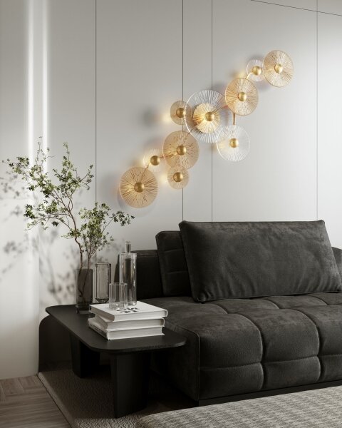 Aplică LED MAXLIGHT W0354 ALLURE 10xLED/4,3W/230V auriu
