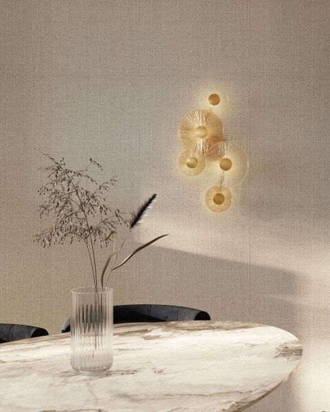 Aplică LED MAXLIGHT W0357 ALLURE 5xLED/5W/230V auriu